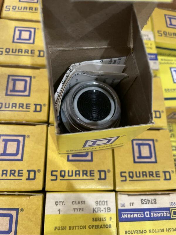 Square D 9001 KR1B Ser F Black Push Button Operator