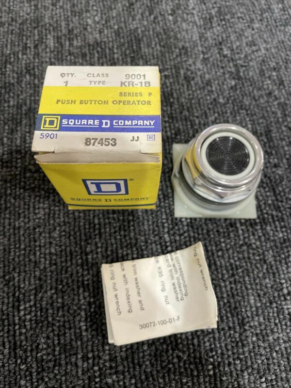 Square D 9001 KR1B Ser F Black Push Button Operator