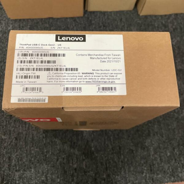 Lenovo ThinkPad 90W AC Power Adapter USB-C Cable Dock – Black – 40AS0090US -OEM