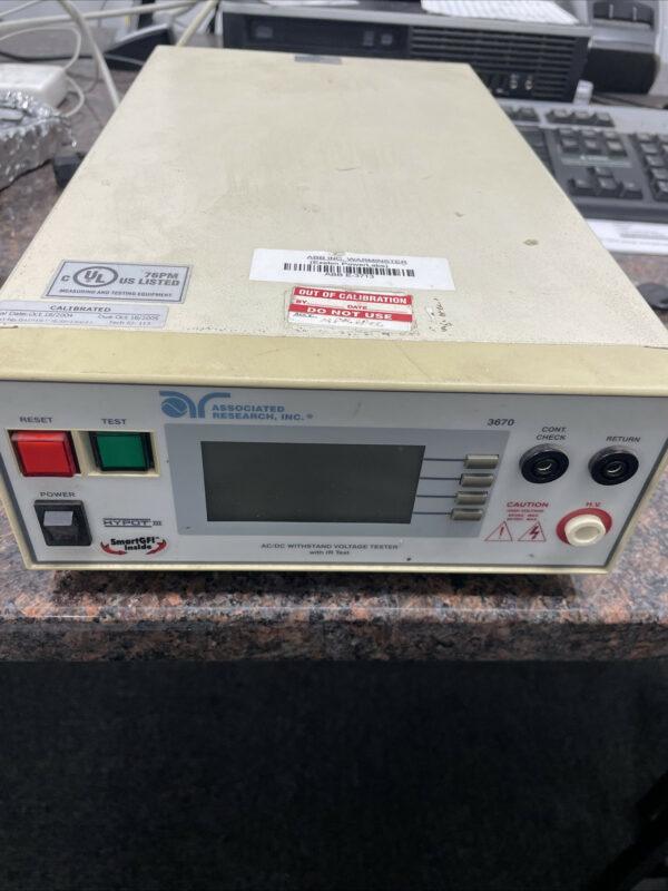 Associated Research 3670 AC/DC Voltage Tester *FOR PARTS OR REPAIR*
