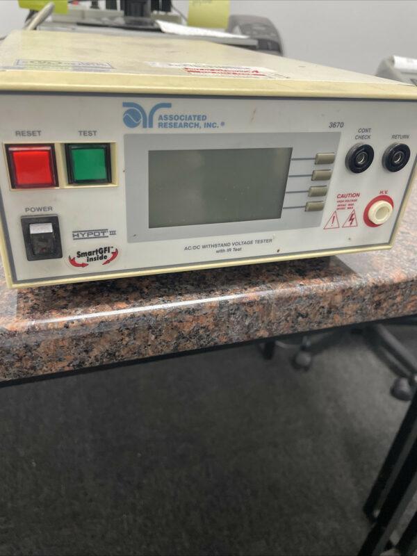 Associated Research 3670 AC/DC Voltage Tester *FOR PARTS OR REPAIR*