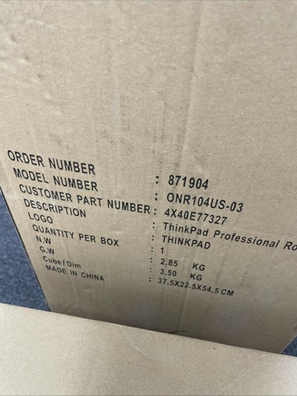 ThinkPad Professional Roller Case Notebook Carrying Case 4x40e77327 ONR104US-03