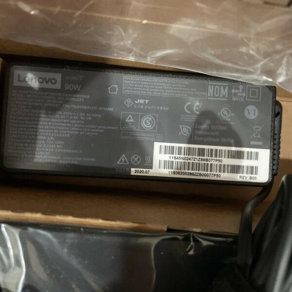 Lenovo ThinkPad 90W AC Power Adapter USB-C Cable Dock – Black – 40AS0090US -OEM