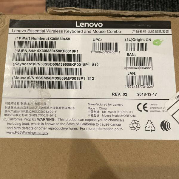 Lenovo 4X30M39458 Essential Wireless Keyboard and Mouse Combo – OEM