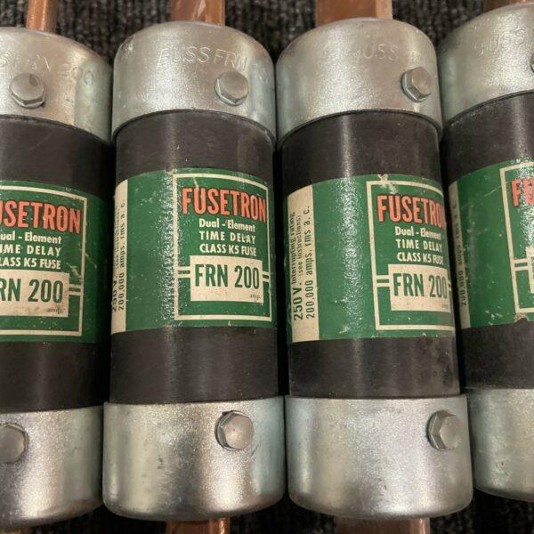 (6) Fusetron FRN 200 250V Dual Element Time Delay Bussman