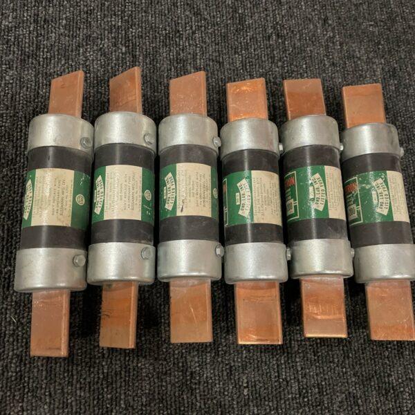 (6) Fusetron FRN 200 250V Dual Element Time Delay Bussman