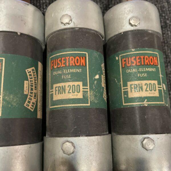(4) Fusetron FRN 200 250V Dual Element Time Delay Bussman