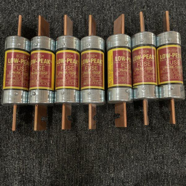 (8) Bussmann LPN-RK-150SP Low Peak Fuse  LPNRK150SP 125 VDC