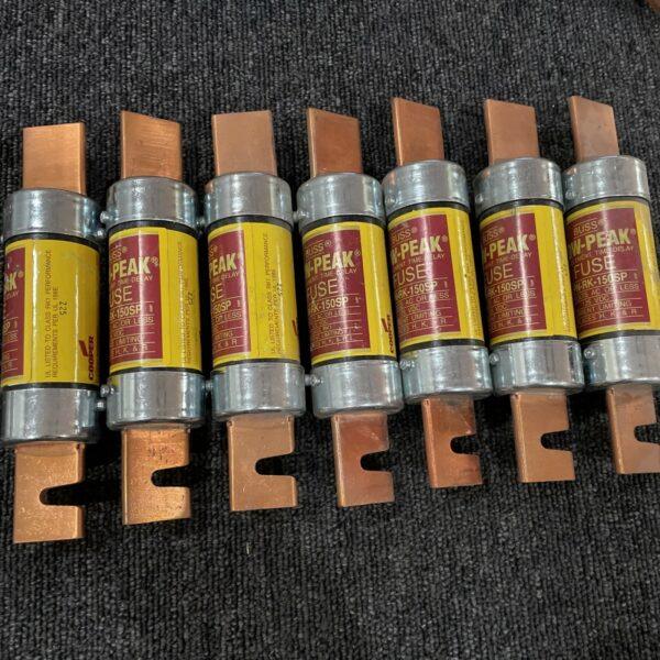 (8) Bussmann LPN-RK-150SP Low Peak Fuse  LPNRK150SP 125 VDC