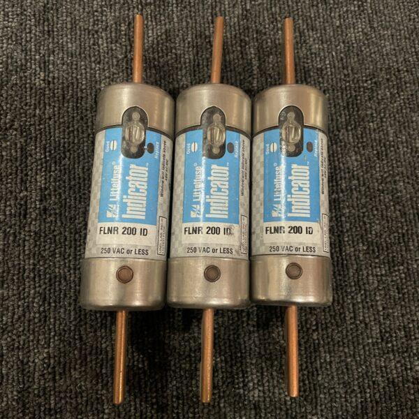 (3) Littelfuse FLNR200ID 250V Electrical Fuse