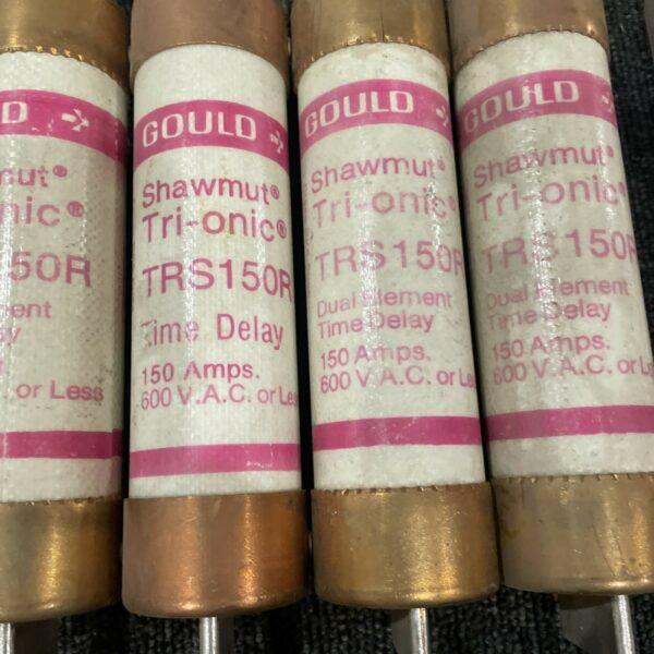 (5) GOULD SHAWMUT (4) TRS150R TRI-ONIC FUSE 150A 600 VAC + (1) TRS125R