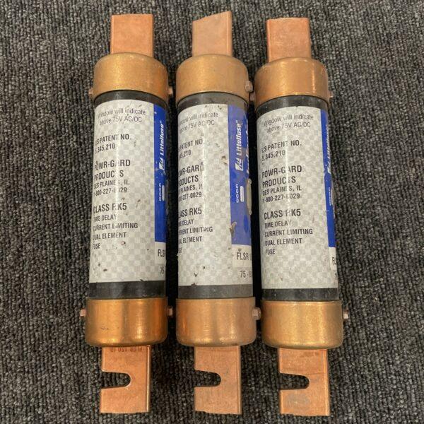 (3) Littelfuse FLSR150ID 150 Amp 600 VAC Class RK5 Time Delay Indicator Fuse