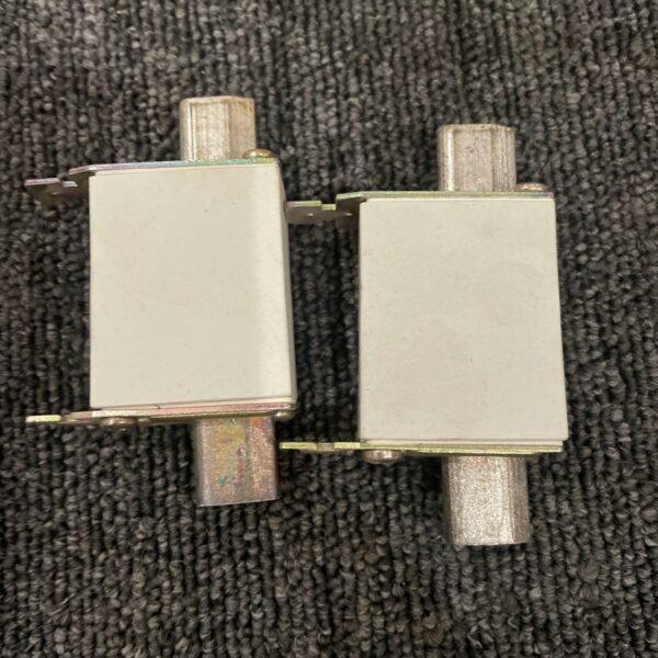 (2) LITTELFUSE NH00CG63, NH Fuse, 63 Amp, 500V AC