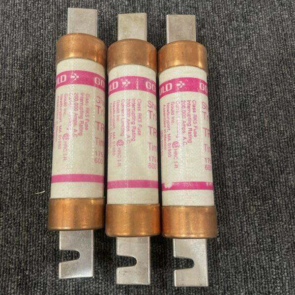 (3) Gould Shawmut TRS175R Tri-onic Fuse 175A 600V 175 Amp