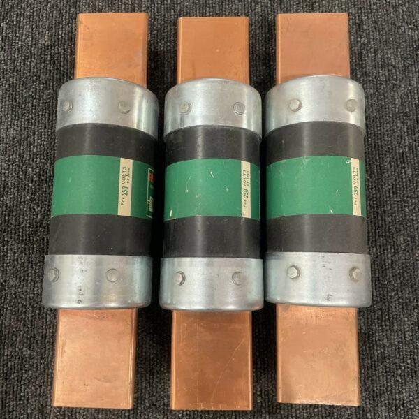 (3) BUSSMANN FRN 450 FUSETRON DUAL ELEMENT TIME DELAY FUSES 250V