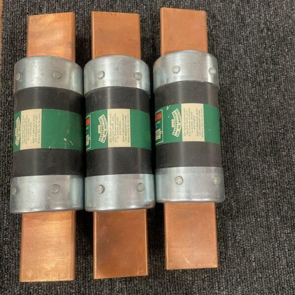 (3) BUSSMANN FRN 450 FUSETRON DUAL ELEMENT TIME DELAY FUSES 250V