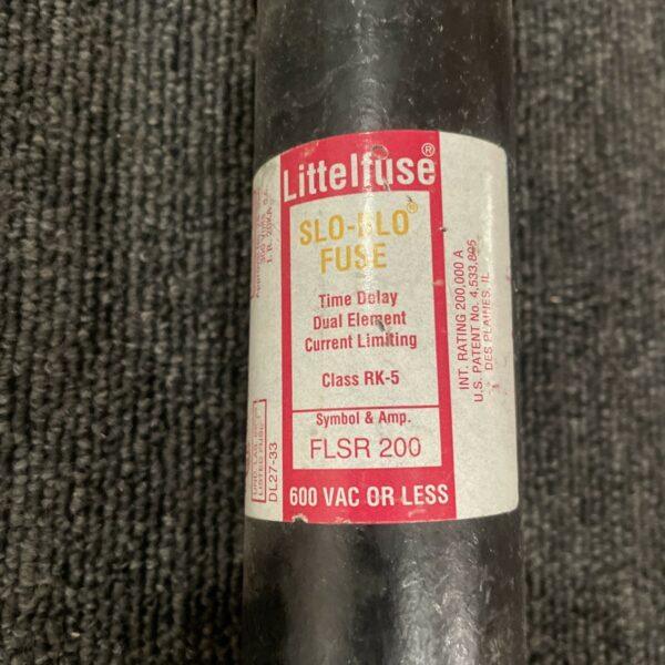 LITTELFUSE 200 AMP SLO-BLO TIME-DELAY FUSE 600 VAC FLSR-200