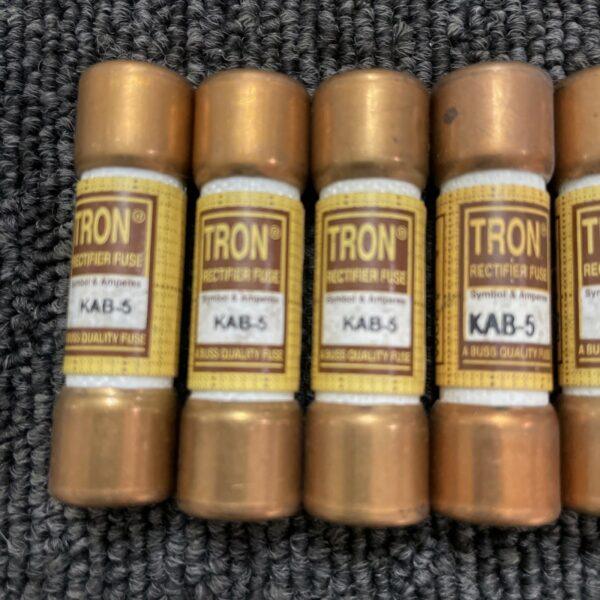 (7) Tron KAB-5 Rectifier Fuse 250 Volts or Less AC
