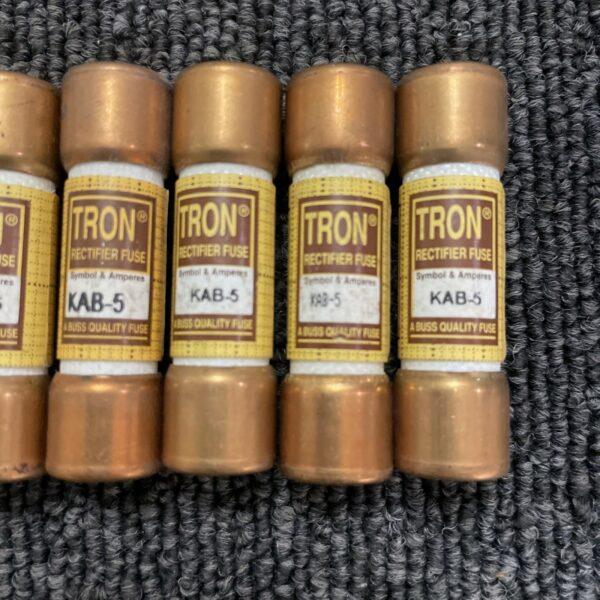 (7) Tron KAB-5 Rectifier Fuse 250 Volts or Less AC