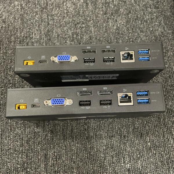 (2) Lenovo ThinkPad 40A9 USB-C Docking Station *NO ADAPTER*