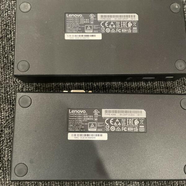 (2) Lenovo ThinkPad 40A9 USB-C Docking Station *NO ADAPTER*
